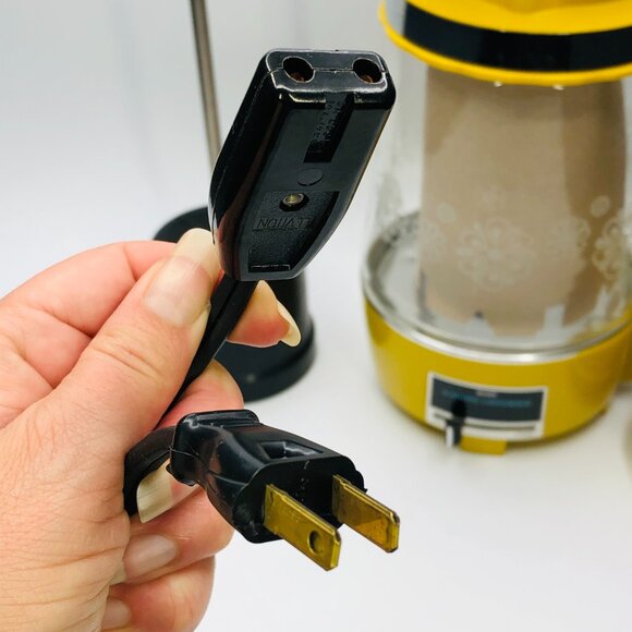 Vintage 70s SEARS ROEBUCK Golden Yellow Automatic Coffeemaker: 10 cup Percolator - Picture 15 of 16